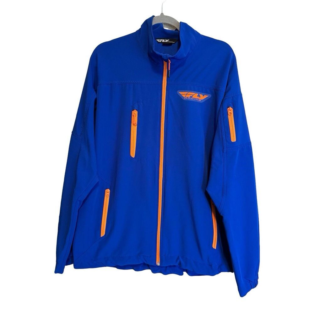 Fly Racing Fly Win-D Jacket Royal Blue Large Performance Stretch Light Weight